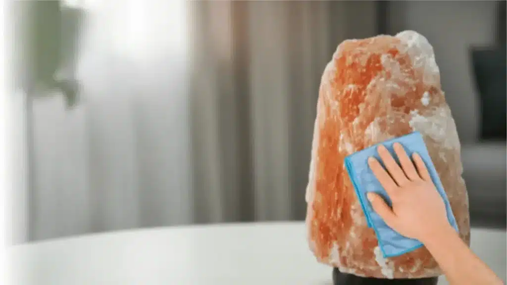 Remove Spots And Dirt from Salt Lamp