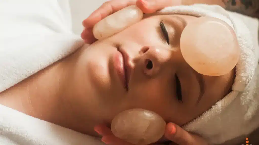 Warm Stone Facial Massage by Himalayan Salt