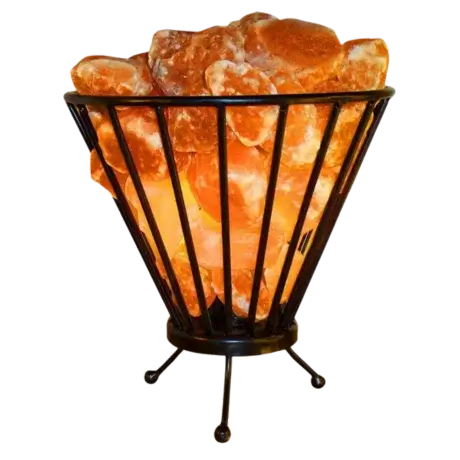 Himalayan Salt Iron Vase Basket
