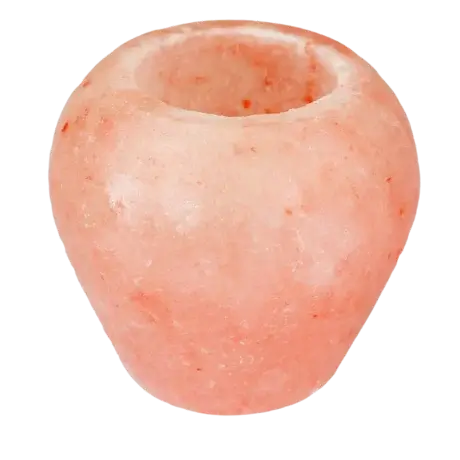 Apple candle Himalayan pink salt lamp