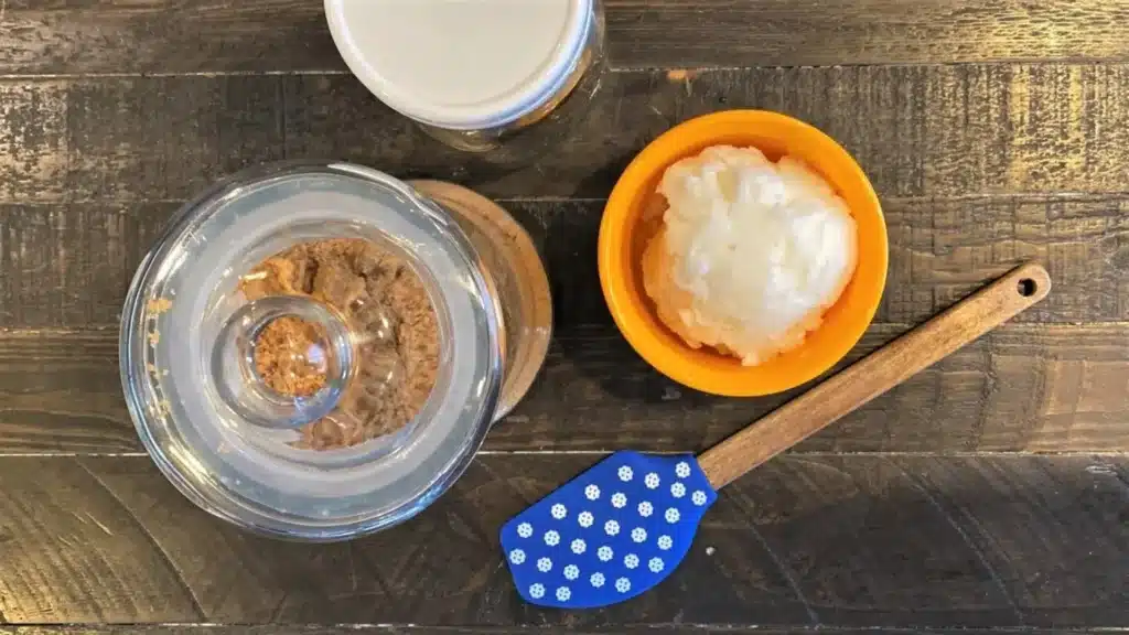 coconut and brown sugar scrub