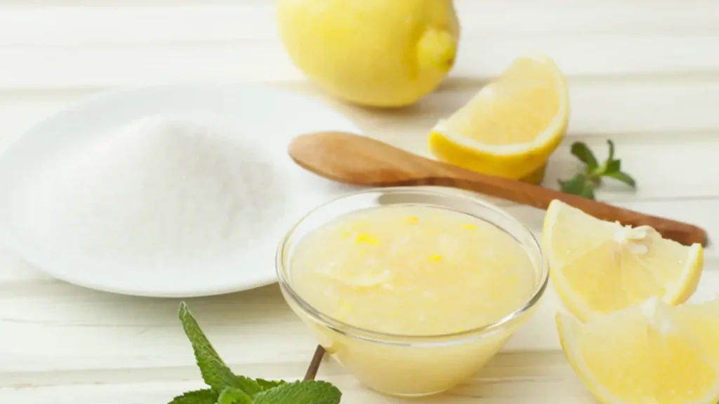 lemon and sea salt scrub