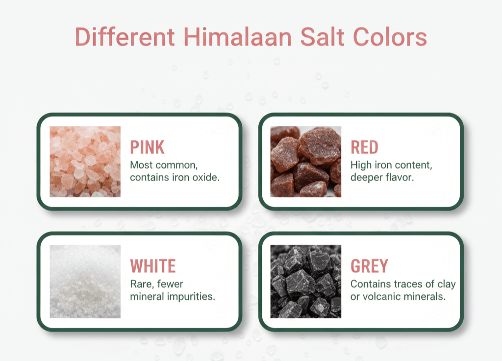Different Himalayan Salt Colors And Their Unique Properties