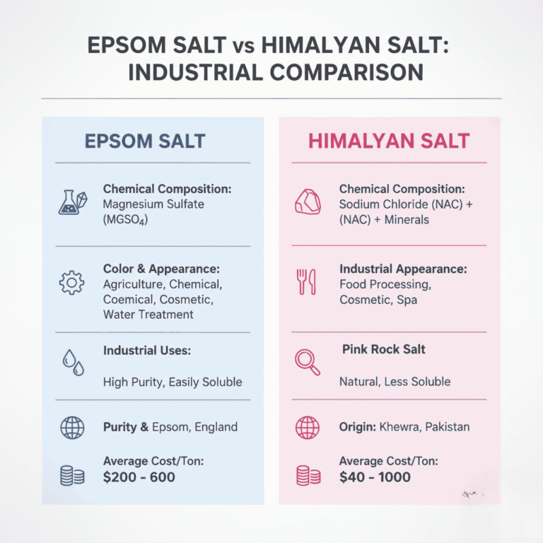 Epsom Salt vs Himalayan Salt Industrial Comparison