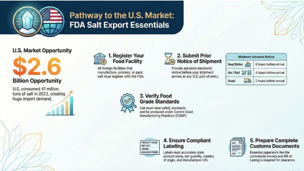 FDA Salt Export Pathway Essentials US - Sobaan Salts