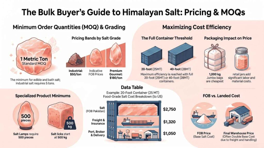 Himalayan Salt Wholesale Pricing and MOQ Guide